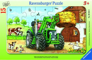Puzzle 2D 15 ramkowe Traktor na polu 6044