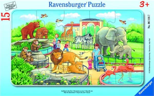 Puzzle 2D 15 ramkowe Wycieczka do zoo 6116