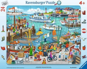 Puzzle 2D 24 ramkowe Dzień w porcie 6152