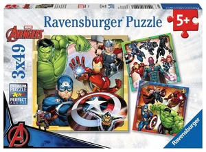 Puzzle dla dzieci 3x49 Marvel Avengers Puzzle dla dzieci 3x49 Marvel Avengers