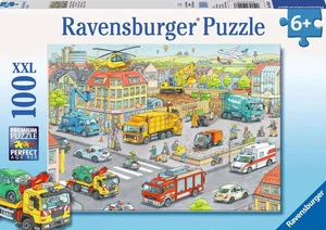 Puzzle 2D 100 Pociąg w mieście XXL 10558 Puzzle 2D 100 Pociąg w mieście XXL 10558