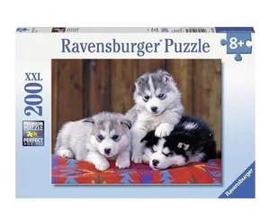 Puzzle XXL Szczenięta Husky 200