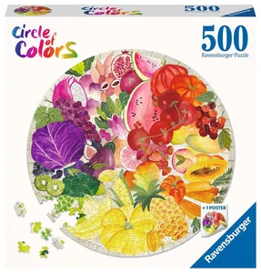 Puzzle 2D 500 Paleta kolorów Owoce i warzywa 17169