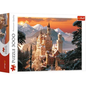 Puzzle Zimowy zamek Neuschwanstein, Niemcy 3000