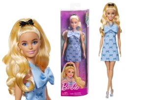 Barbie Fashionistas. Lalka w sukience niebieska