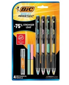 Ołówek automatyczny BIC Break Resistant 0.7mm +wkłady+gumka blister Ołówek automatyczny BIC Break Resistant 0.7mm +wkłady+gumka blister