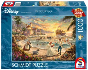 Puzzle 1000 PQ T. Kinkade Mała Syrenka Święto miłości Disney 112731 Puzzle 1000 PQ T. Kinkade Mała Syrenka Święto miłości Disney 112731
