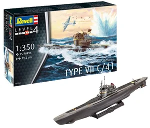 Statek 1:350 German Submarine Type VII C/41 Statek 1:350 German Submarine Type VII C/41