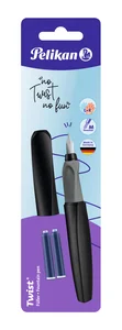 Pióro wieczne Pelikan Twist P457 M czarne +2 naboje Pelikan Pióro wieczne Pelikan Twist P457 M czarne +2 naboje Pelikan