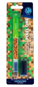 Pióro młodzieżowe Astra Pixel One 1 sztuka + 3 naboje blister mix Pióro młodzieżowe Astra Pixel One 1 sztuka + 3 naboje blister mix