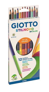 Giotto Kredki 2-stronne 12 sztuk Giotto Kredki 2-stronne 12 sztuk