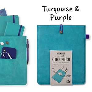 Etui na książkę turkusowe Bookaroo Books & Stuff IF