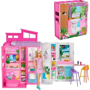 Barbie Fashionistas, Przytulny domek + Lalka HRJ77 Barbie Fashionistas, Przytulny domek + Lalka HRJ77