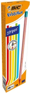 Ołówek Evolution z gumką Stripes 646 HB (12szt) Ołówek Evolution z gumką Stripes 646 HB (12szt)