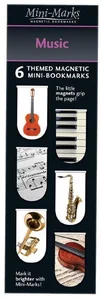 Zakładki magnetyczne Music (6 sztuk) Zakładki magnetyczne Music (6 sztuk)