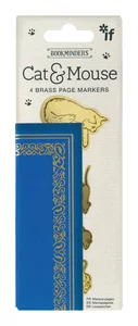 Bookminders Cat&Mouse - zestaw 4 metalowych zakładek Bookminders Cat&Mouse - zestaw 4 metalowych zakładek