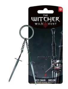 Brelok The Witcher 3 Geralt Two Swords Keychain