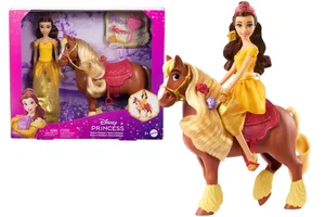 Disney Lalka Księżniczka Bella z koniem Phillippe