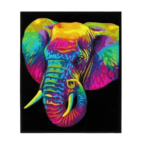 Adults Flocked Neon Elephant