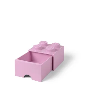 LEGO(R) pojemnik klocek z szufladą czwórka jasny róż LEGO(R) pojemnik klocek z szufladą czwórka jasny róż