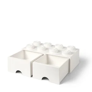 LEGO(R) pojemnik klocek z szufladami ósemka biały LEGO(R) pojemnik klocek z szufladami ósemka biały