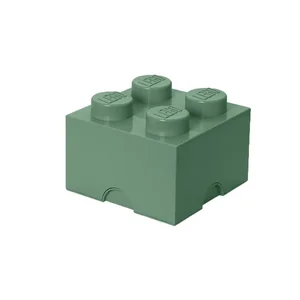 LEGO(R) pojemnik klocek czwórka zielony oliwkowy