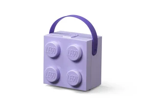 LEGO(R) pojemnik klocek z rączką czwórka lawendowy LEGO(R) pojemnik klocek z rączką czwórka lawendowy