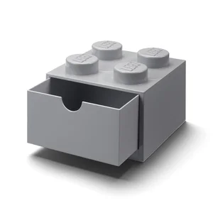 LEGO(R) pojemnik klocek z szufladą czwórka j.szary