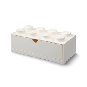 LEGO(R) pojemnik klocek z szufladą ósemka biały