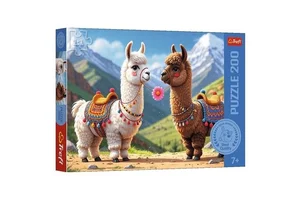 Puzzle Kolorowe lamy 200