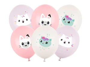Balony Koci Domek Gabi 30cm 6szt