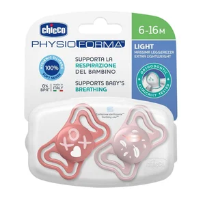 Smoczek uspokajający PhysioForma Light róż 6-16m Smoczek uspokajający PhysioForma Light róż 6-16m