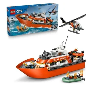 Lego City Łódź ratunkowa i Helikopter Straży przybrzeżnej 60504