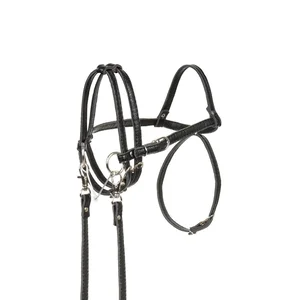 Ogłowie dla Hobby Horse Skippi ekoskóra czarne Ogłowie dla Hobby Horse Skippi ekoskóra czarne