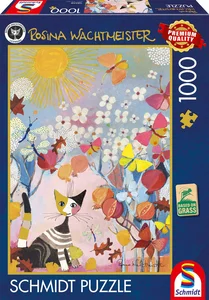 Puzzle 1000 PQ Rosina Wachtmeister Kotek w paski 113986