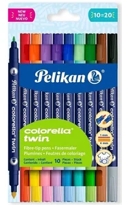 Flamastry Colorella Twin dwustronne 10kol. PELIKAN Flamastry Colorella Twin dwustronne 10kol. PELIKAN