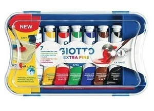 Farby plakatowe w tubkach 7 kolorów GIOTTO Farby plakatowe w tubkach 7 kolorów GIOTTO