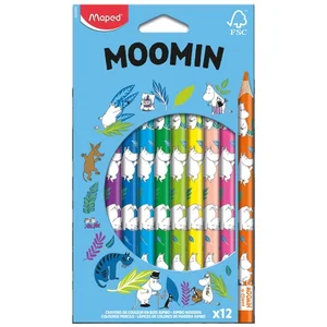 Kredki Muminki Jumbo Trójkątne 12szt MAPED