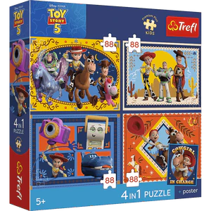 PUZZLE 4x88 PremPlus Kids Czas zabawek
