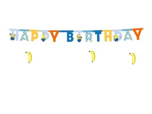 Baner Happy Birthday Minionki 50x153cm Baner Happy Birthday Minionki 50x153cm