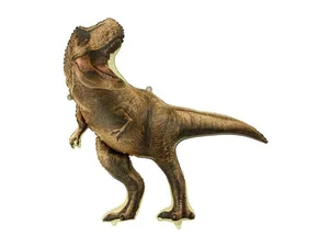 Balon foliowy Jurassic World T-Rex brązowy 92x98cm Balon foliowy Jurassic World T-Rex brązowy 92x98cm