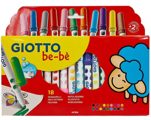 Flamastry BeBe 18 kolorów GIOTTO Flamastry BeBe 18 kolorów GIOTTO