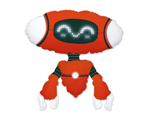Balon Flexmetal foliowy Robot Red 68cm Balon Flexmetal foliowy Robot Red 68cm