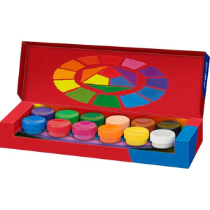 Farby plakatowe 12 kolorów 20ml FABER CASTELL Farby plakatowe 12 kolorów 20ml FABER CASTELL