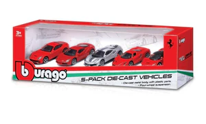 BBU 1:64 Ferrari Race+Play 5pak