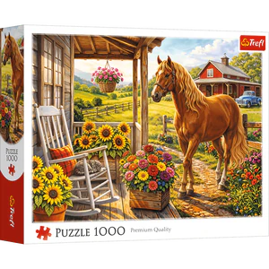 Puzzle 1000 Koń na farmie TREFL