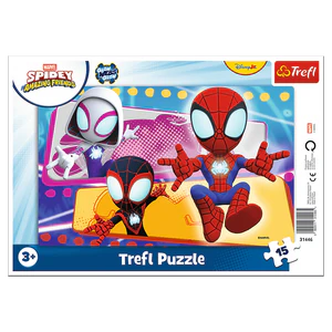 Puzzle 15 ramkowe Pajęcza paczka TREFL