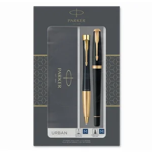 Parker-Zestaw długopis+pióro Urban czarne GT Parker-Zestaw długopis+pióro Urban czarne GT