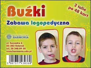 Buźki Zabawa logopedyczna 2 talie kart